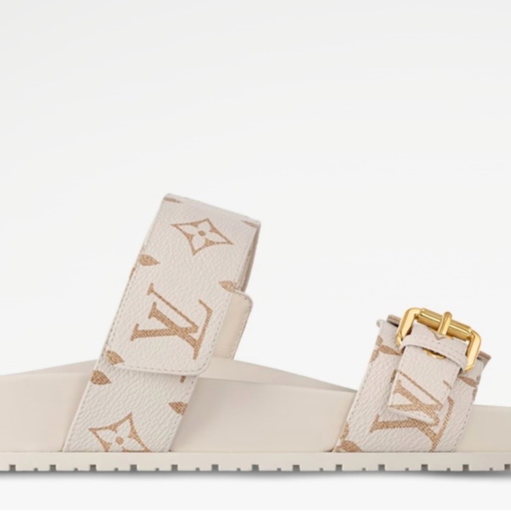 Louis Vuitton Cream Sandals - Picture 2 of 3